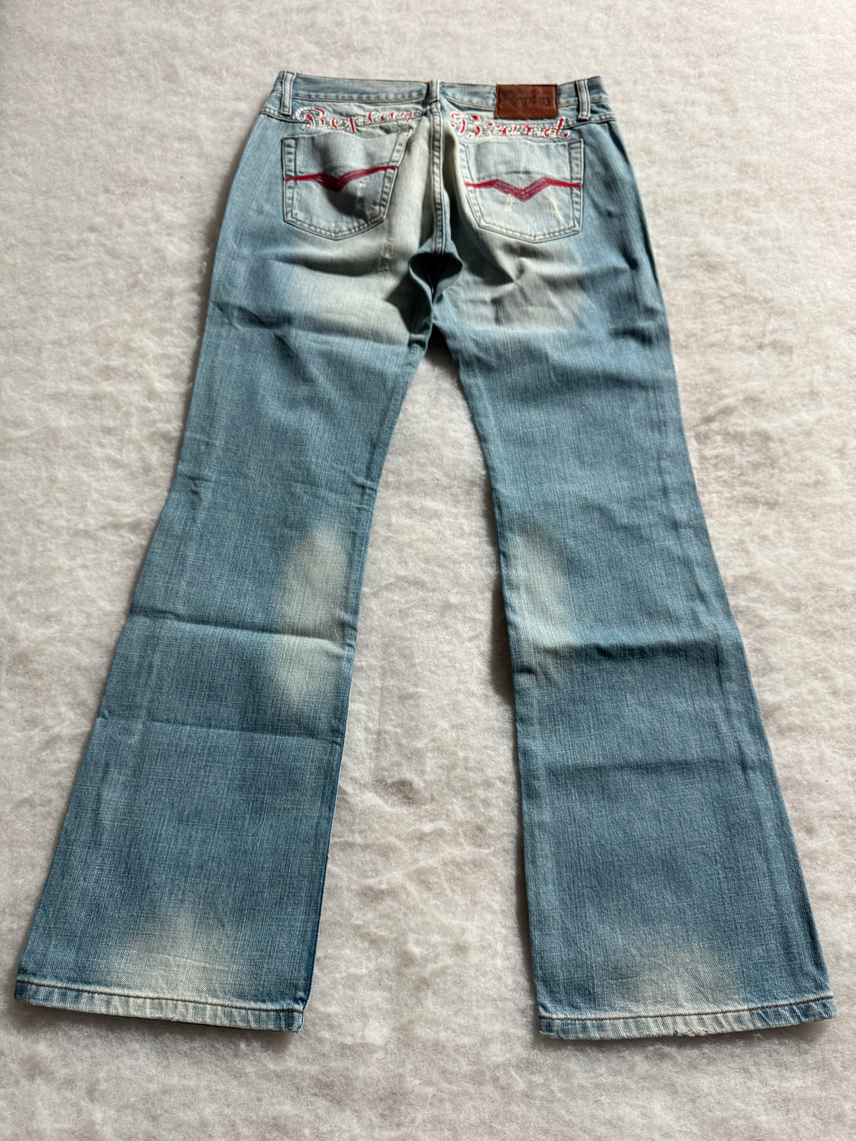 Boot Cut Low Waist Jeans Blau, Foto 2 von 4