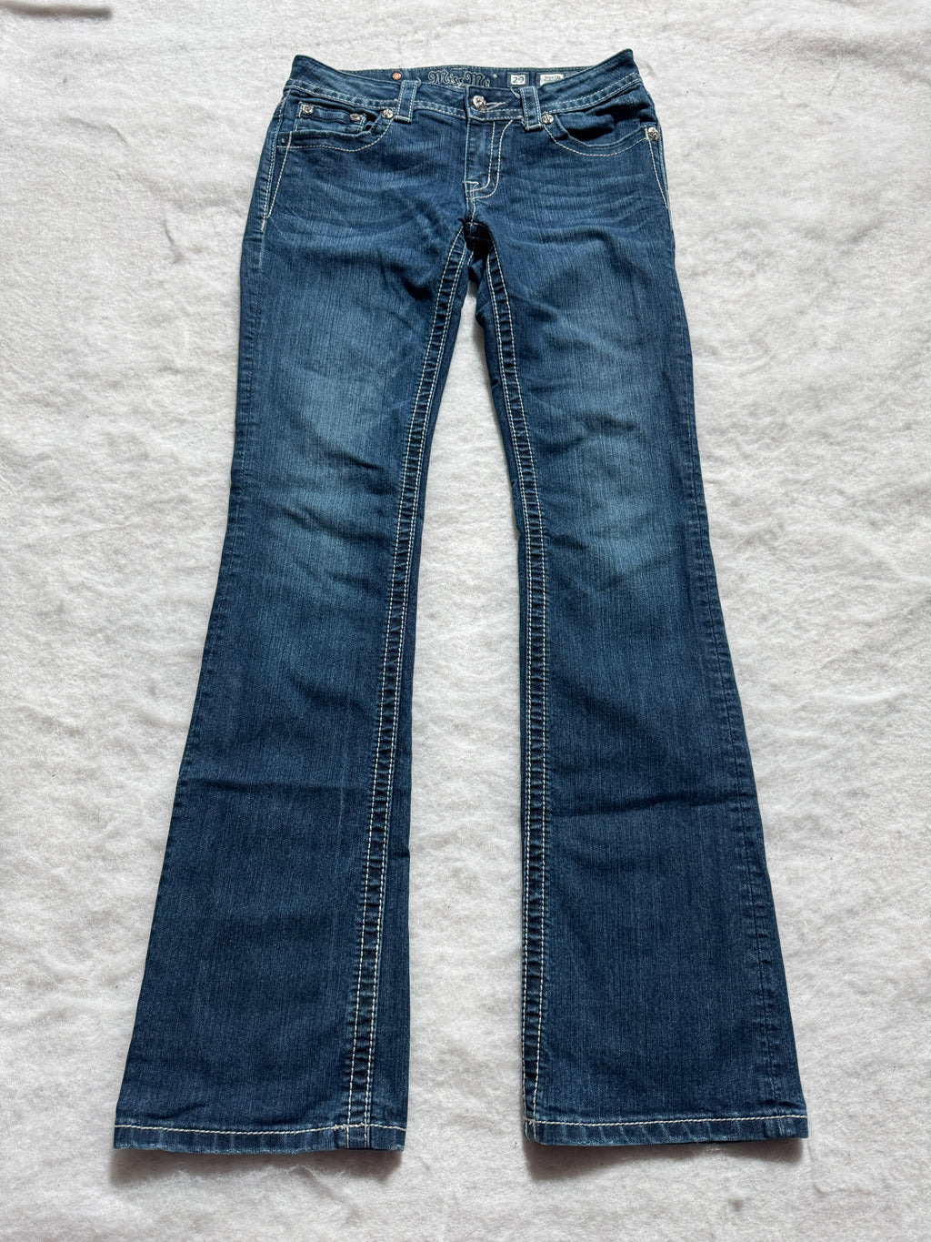Miss Me Boot Cut Low Waist Jeans 29