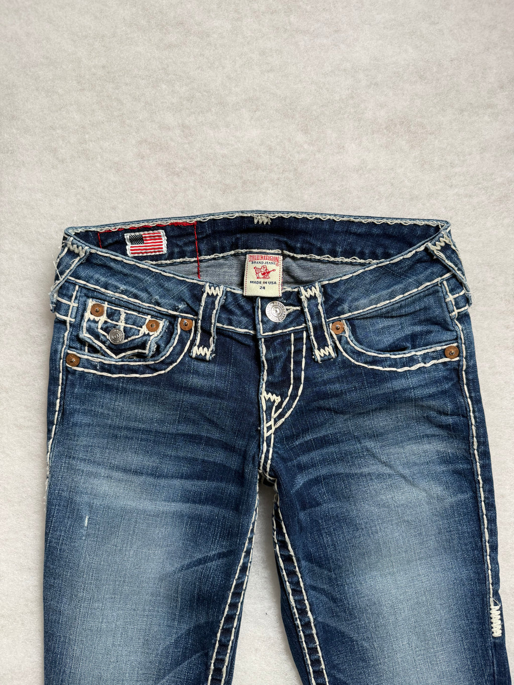 True Religion Boot Cut Low Waist Jeans 24