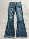 Boot Cut Low Waist Jeans Blau, Foto 1 von 4