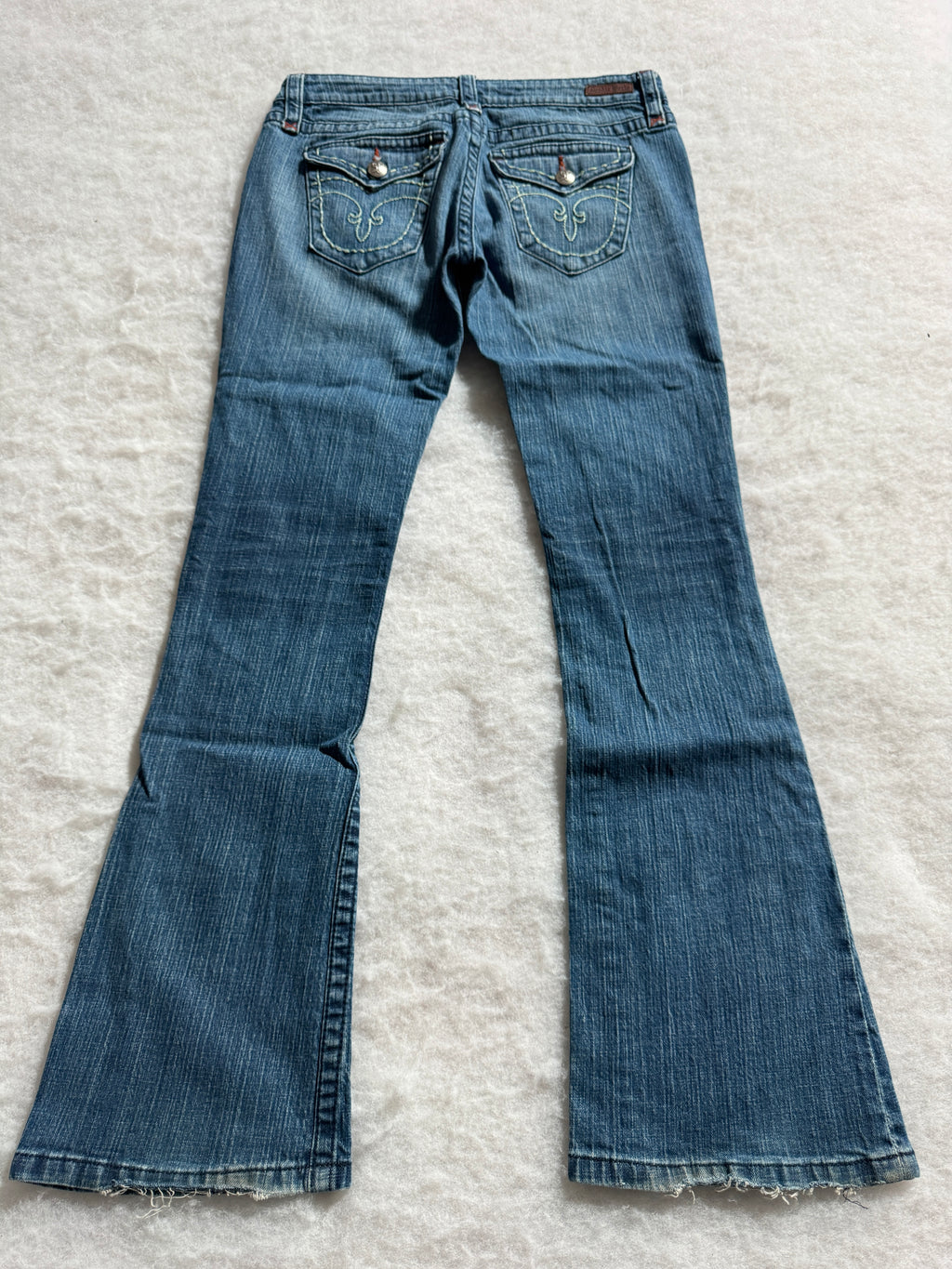 Boot Cut Low Waist Jeans Blau, Foto 2 von 4