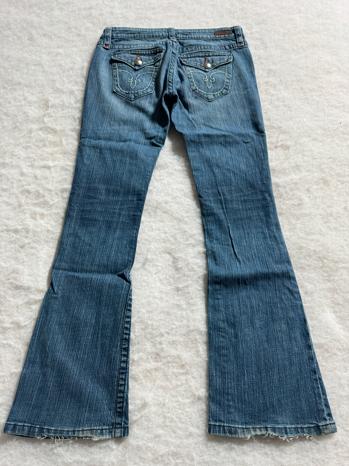 Boot Cut Low Waist Jeans Blau, Foto 2 von 4