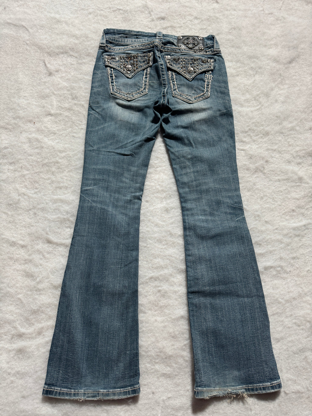 Miss Me Boot Cut Low Waist Jeans 26