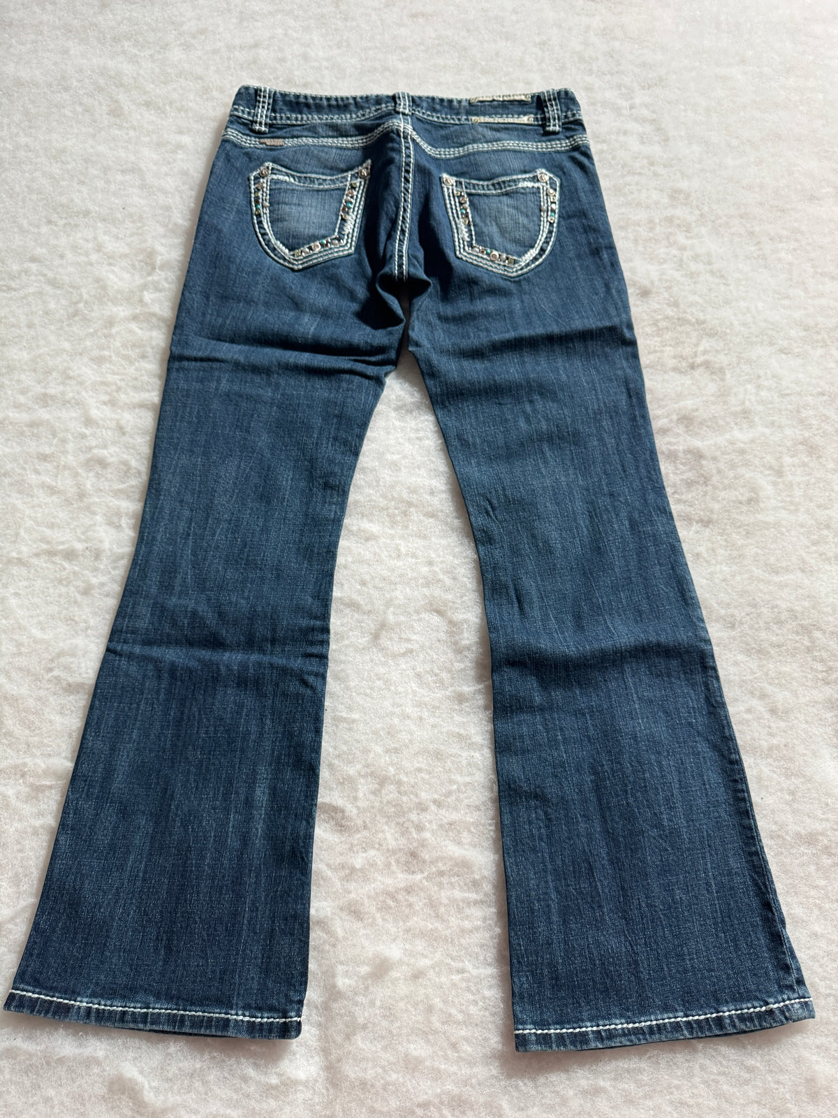 Boot Cut Low Waist Jeans Blau, Foto 2 von 4