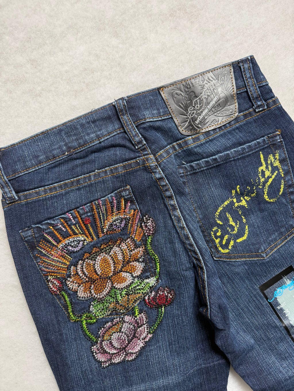 Ed Hardy Boot Cut Low Waist Jeans 26