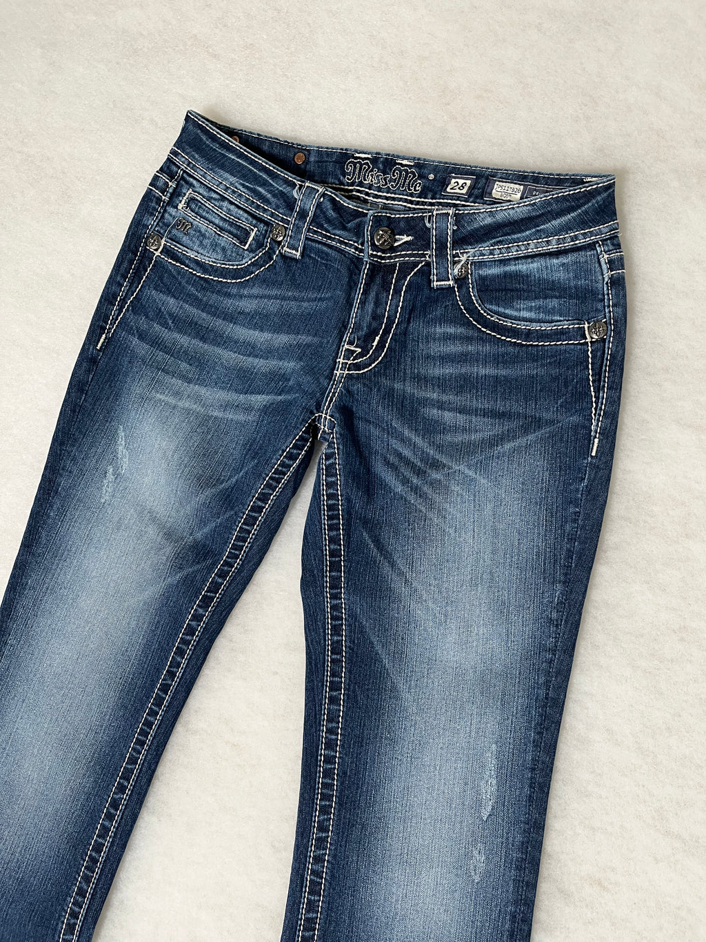 Miss Me Boot Cut Low Waist Jeans 28
