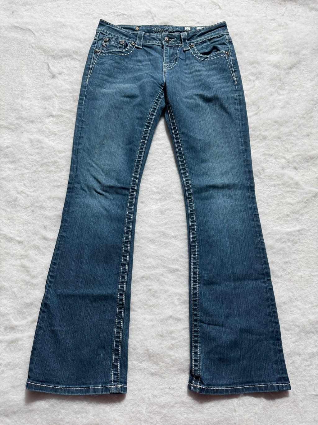 Miss Me Boot Cut Low Waist Jeans 27