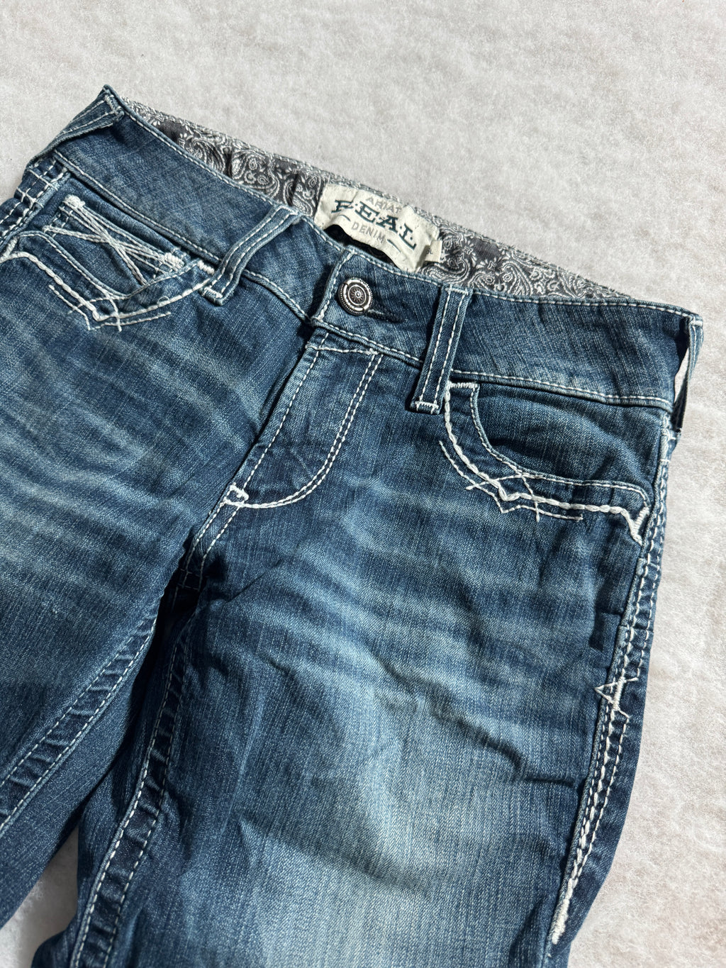 Boot Cut Low Waist Jeans Blau, Foto 4 von 4