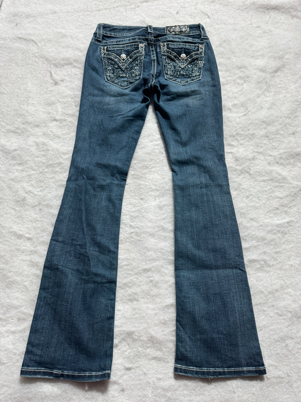 Miss Me Boot Cut Low Waist Jeans 27