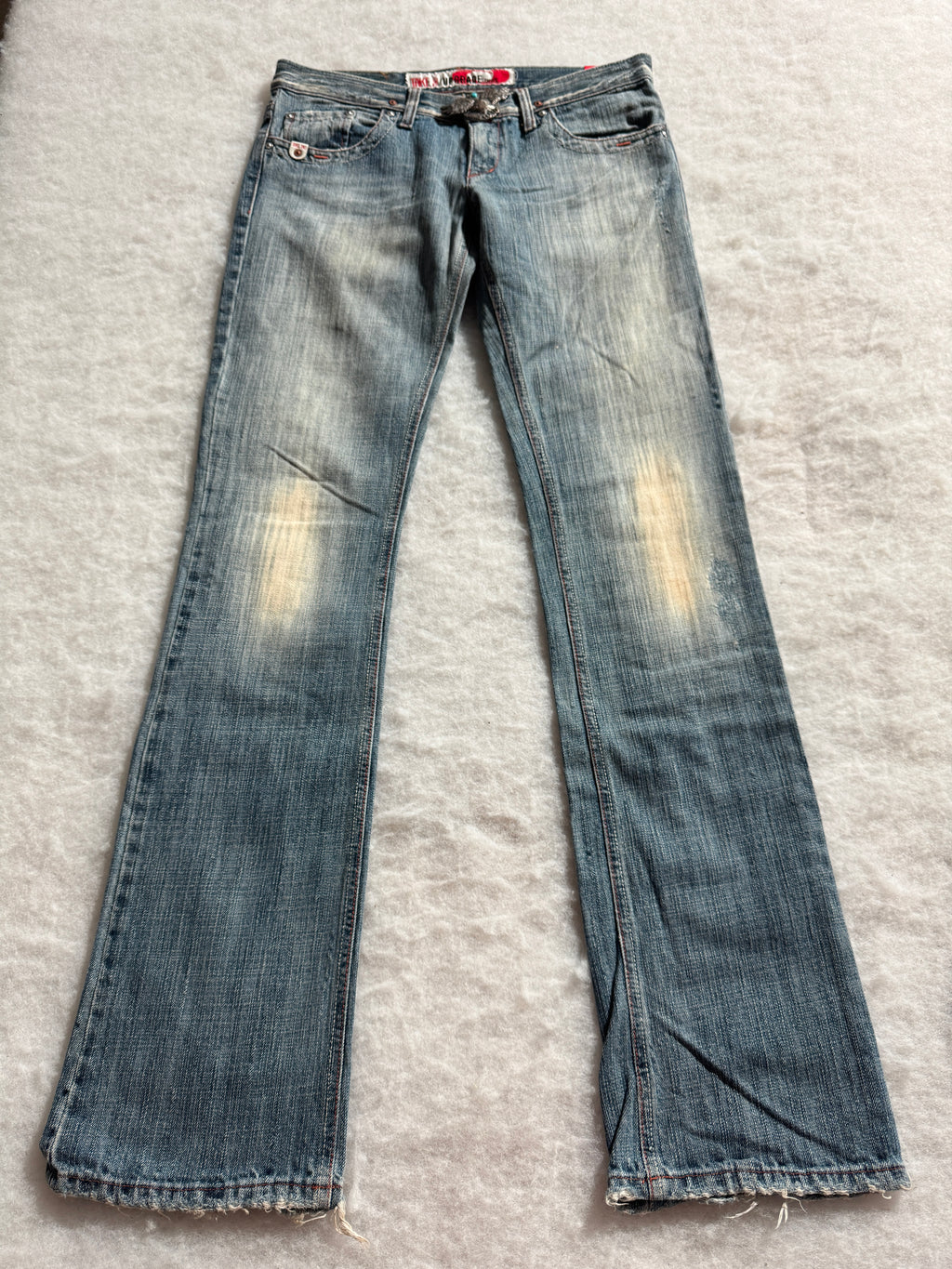 Boot Cut Low Waist Jeans Blau, Foto 4 von 4