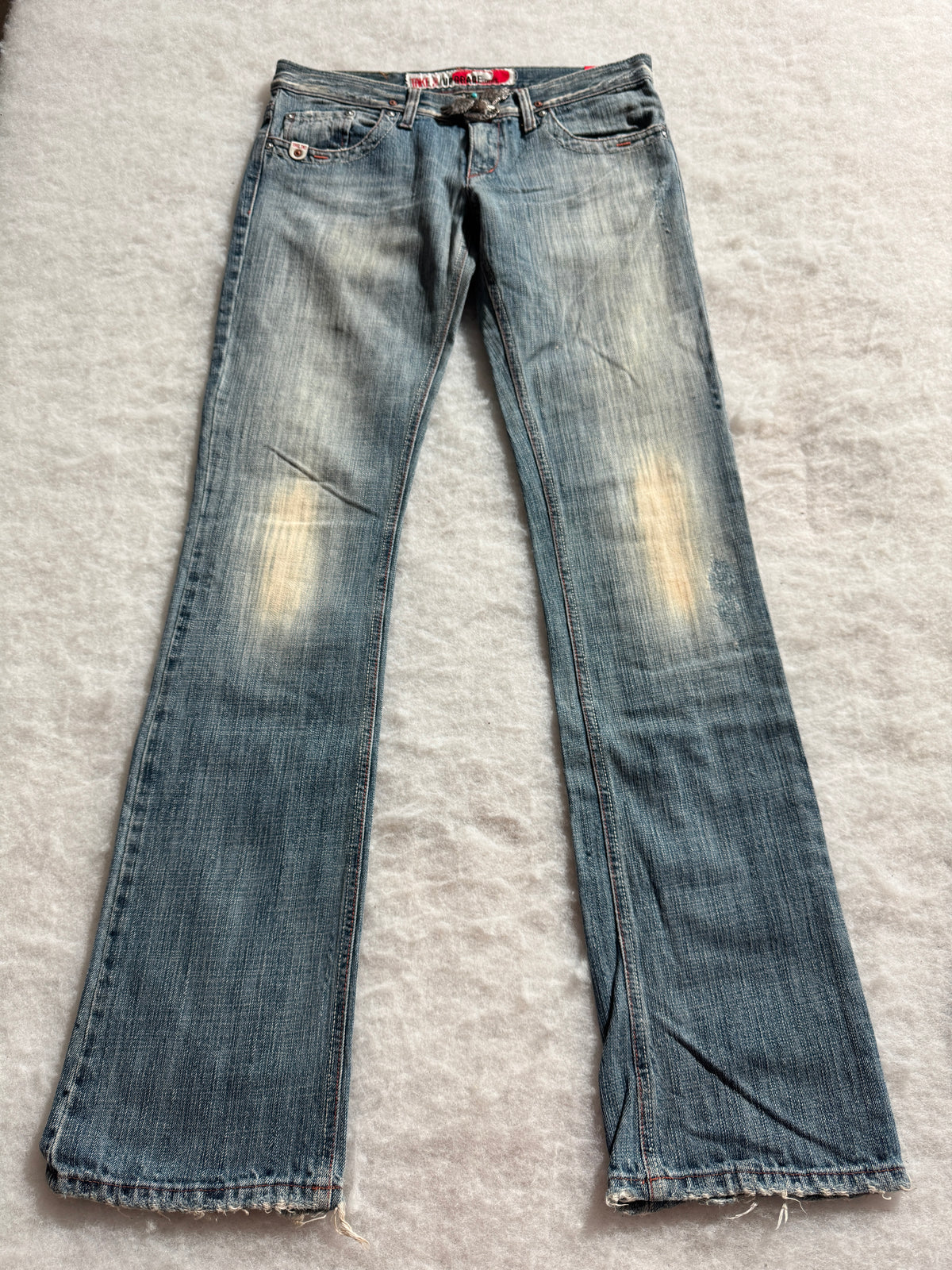 Boot Cut Low Waist Jeans Blau, Foto 4 von 4