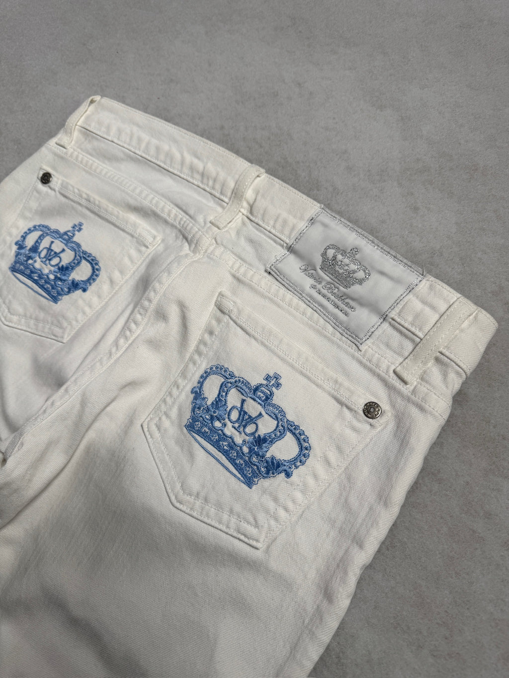 Victoria Beckham Boot Cut Low Waist Jeans 29