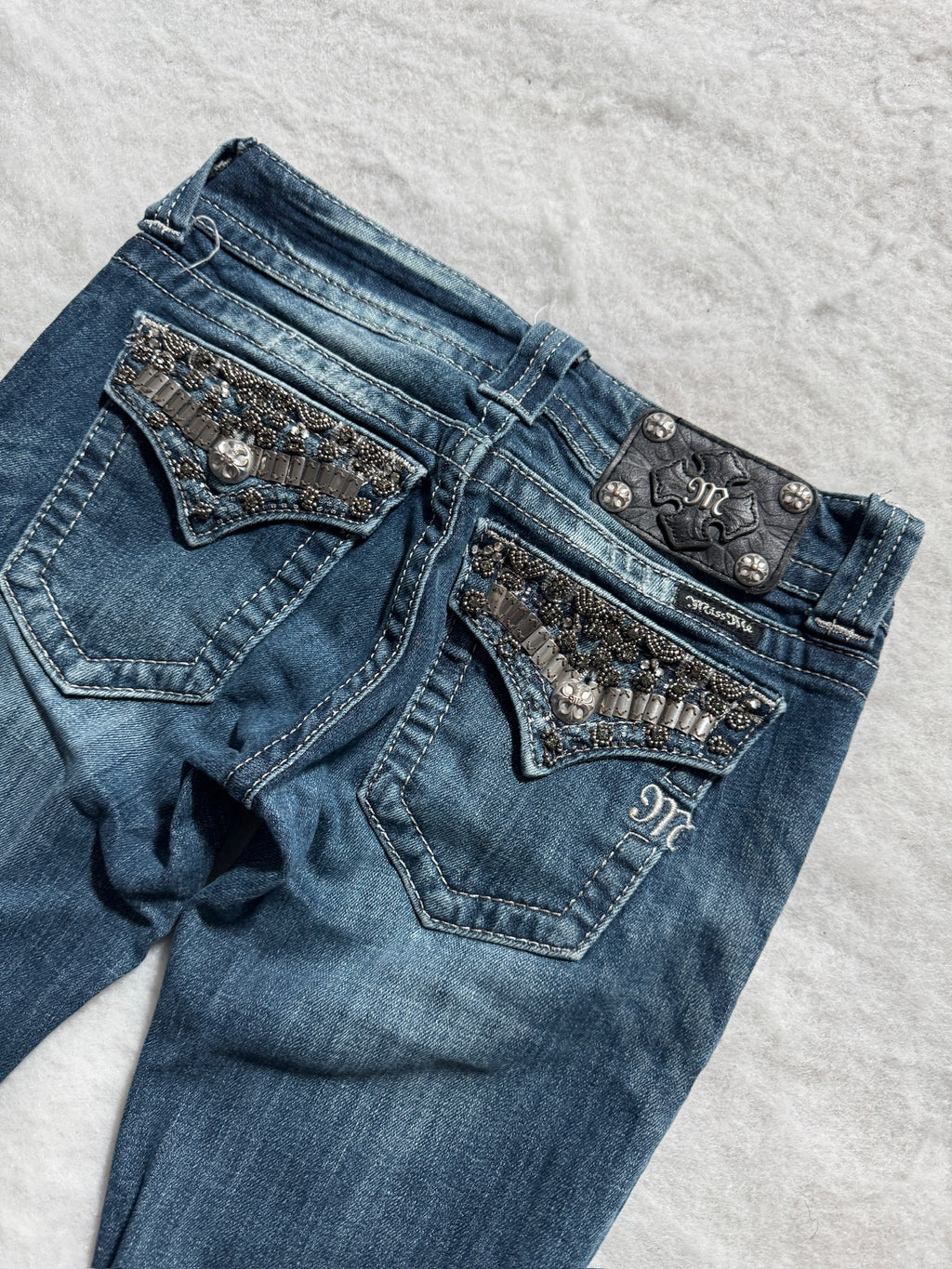 Miss Me Boot Cut Low Waist Jeans 24