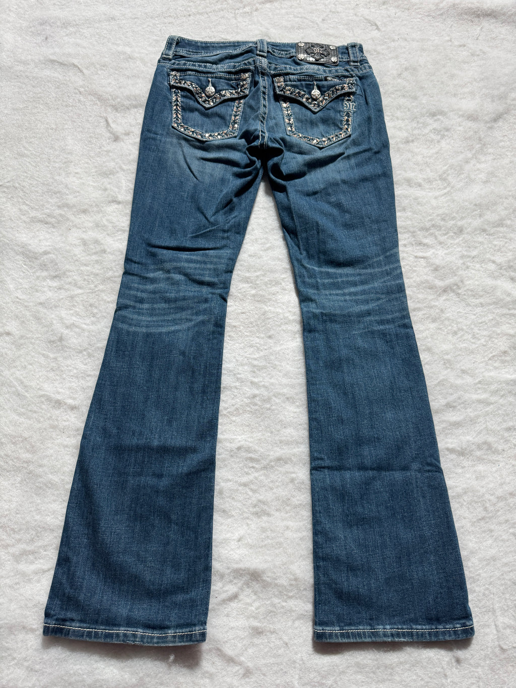 Miss Me Boot Cut Low Waist Jeans 29