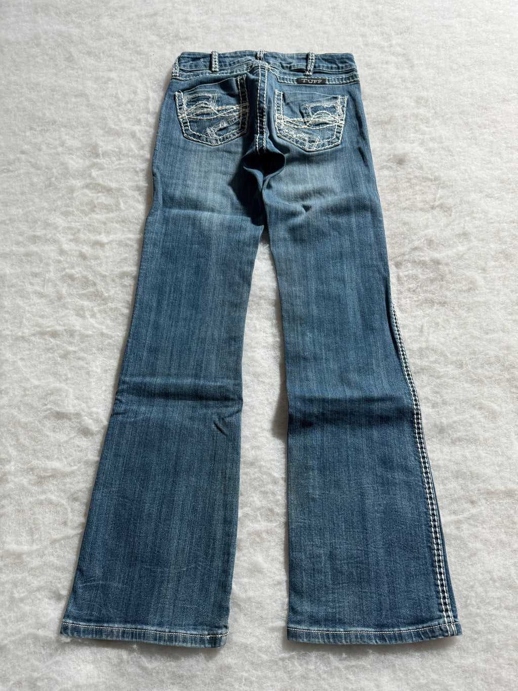 Boot Cut Low Waist Jeans Blau, Foto 2 von 4