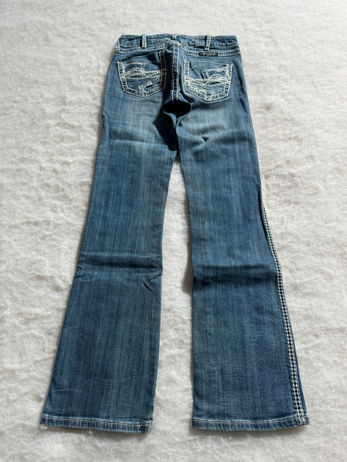 Boot Cut Low Waist Jeans Blau, Foto 2 von 4