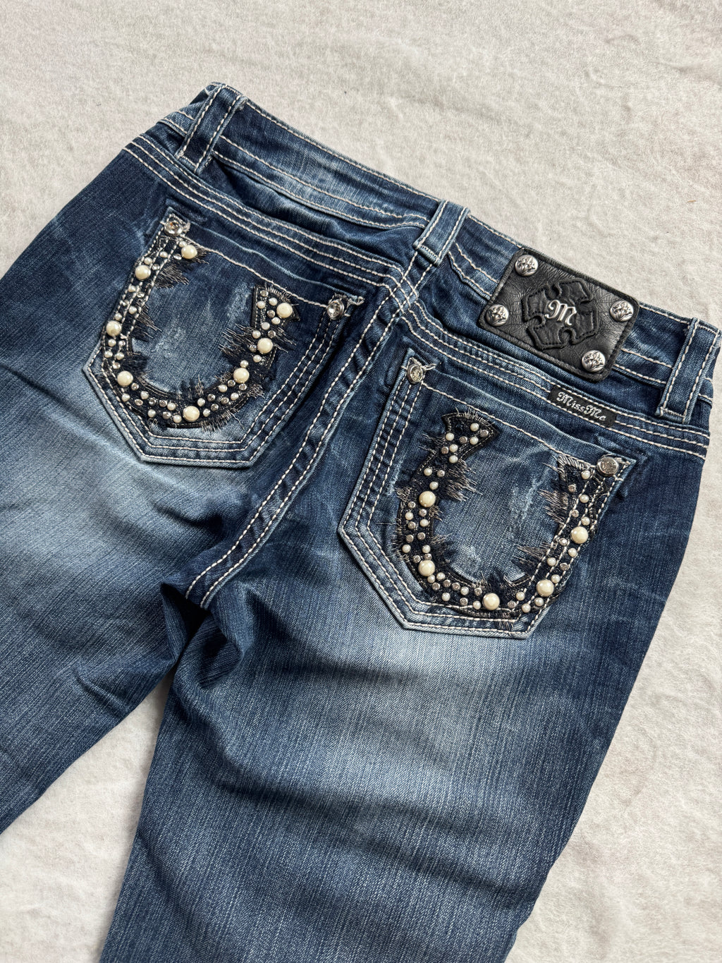 Miss Me Boot Cut Low Waist Jeans 28