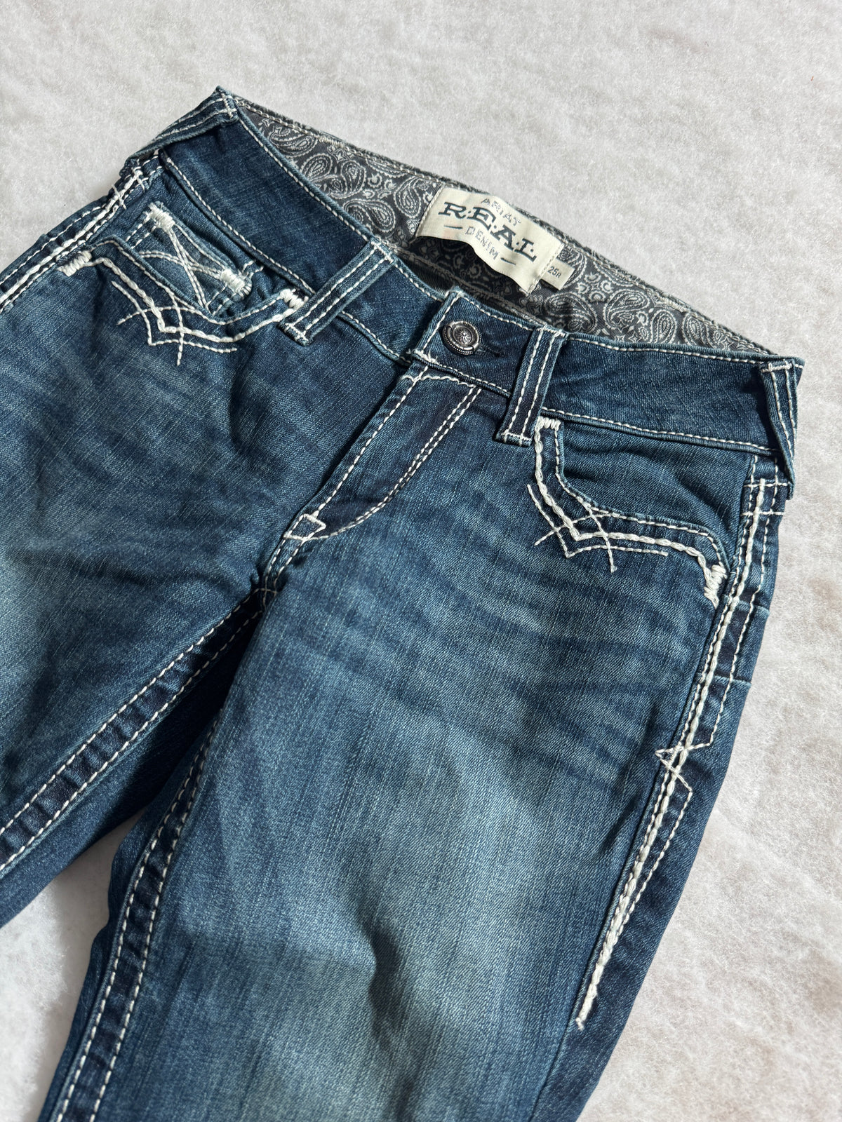 Boot Cut Low Waist Jeans Blau, Foto 4 von 4