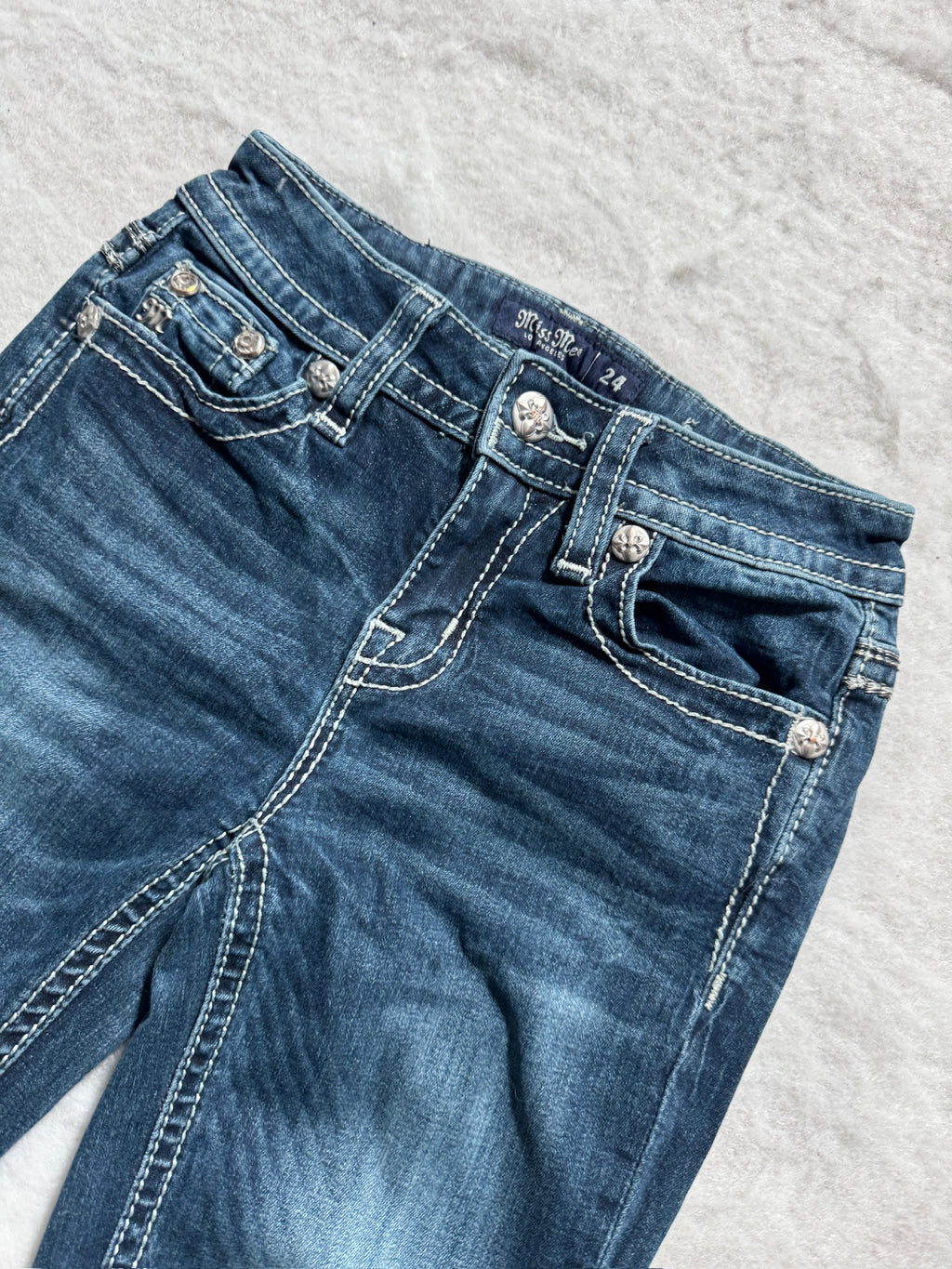 Miss Me Boot Cut Low Waist Jeans 24