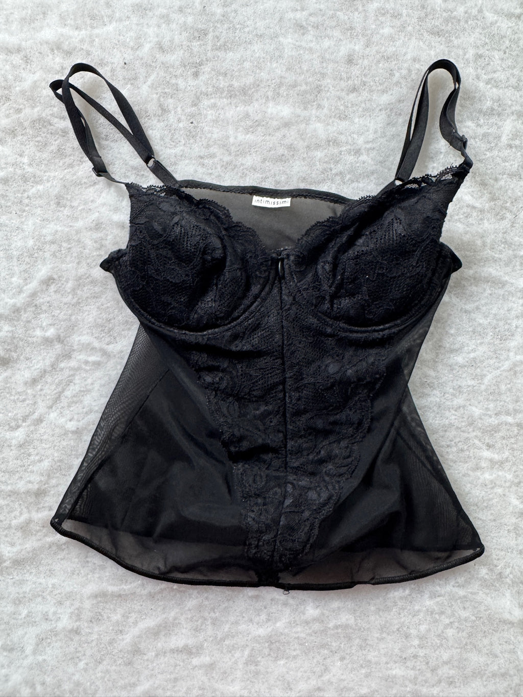 Schwarzes intimissimi Trägertop