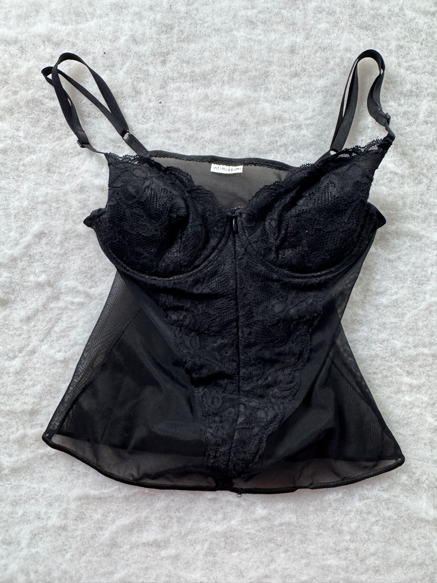 Schwarzes intimissimi Trägertop