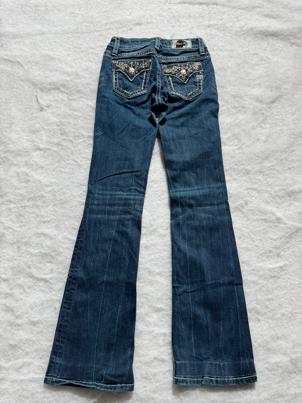 Miss Me Boot Cut Low Waist Jeans 24