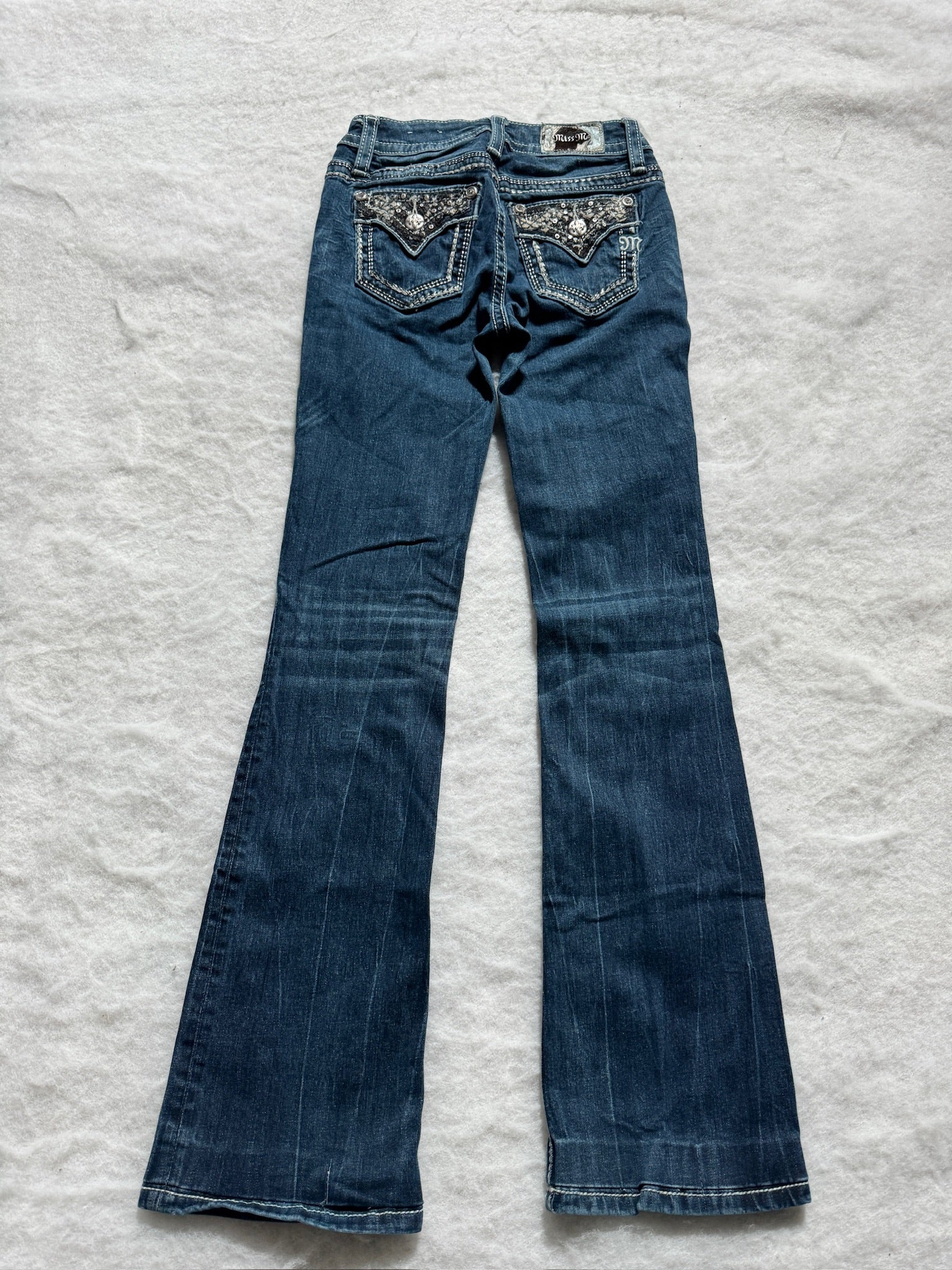 Miss Me Boot Cut Low Waist Jeans 24