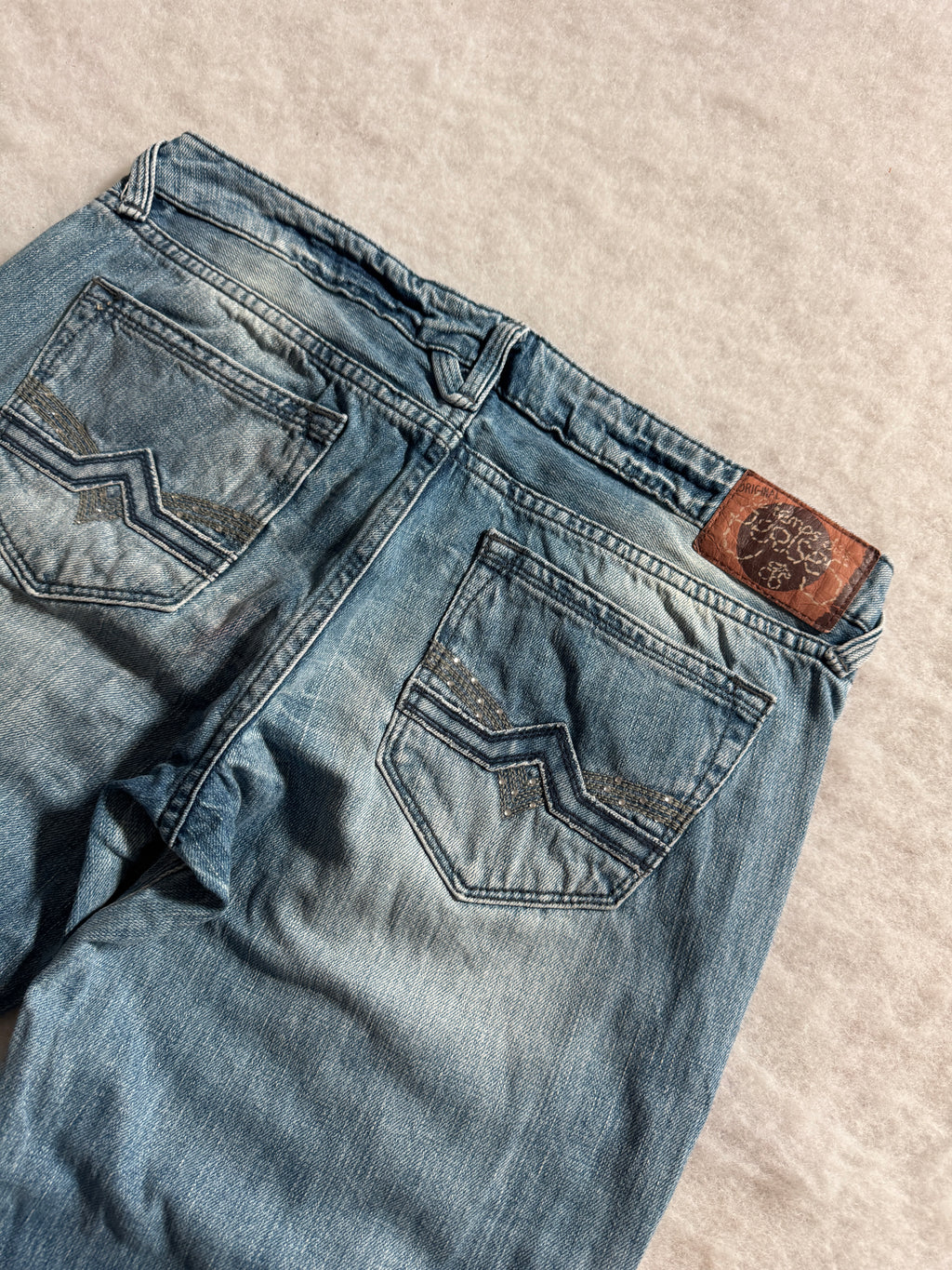 Boot Cut Low Waist Jeans Blau, Foto 3 von 4