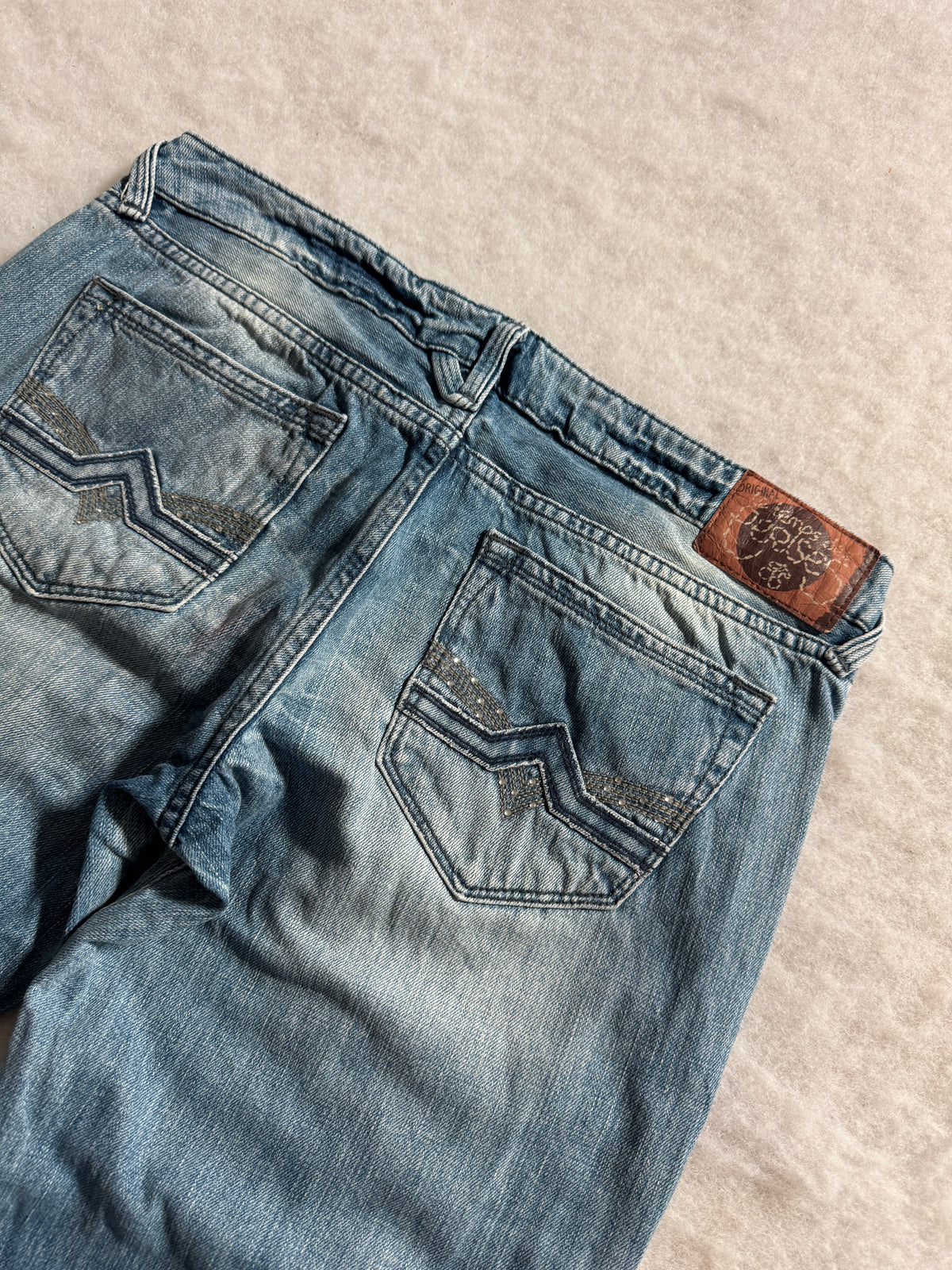 Boot Cut Low Waist Jeans Blau, Foto 3 von 4