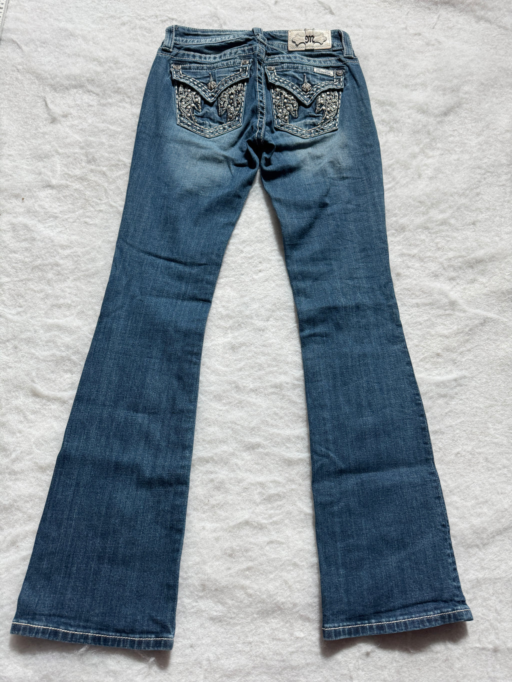 Miss Me Boot Cut Low Waist Jeans 26