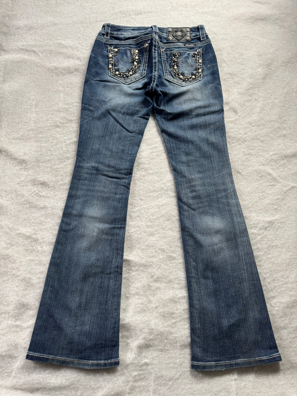 Miss Me Boot Cut Low Waist Jeans 28