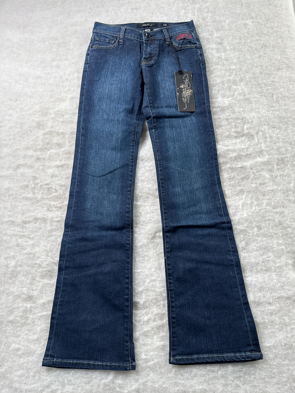 Ed Hardy Boot Cut Low Waist Jeans