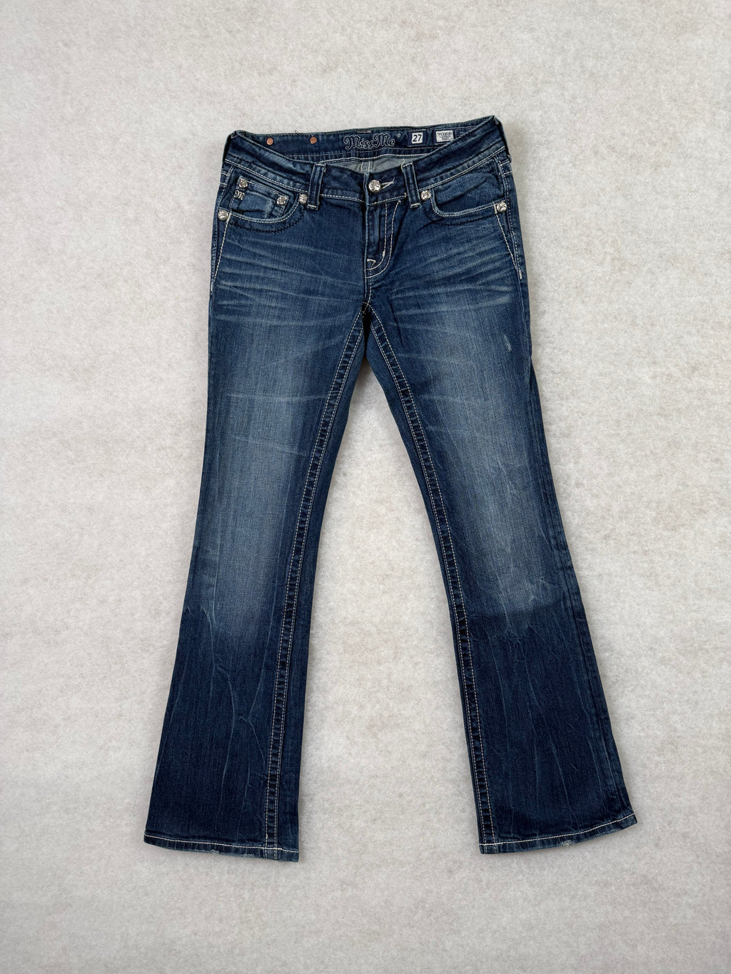 Miss Me Boot Cut Low Waist Jeans 27