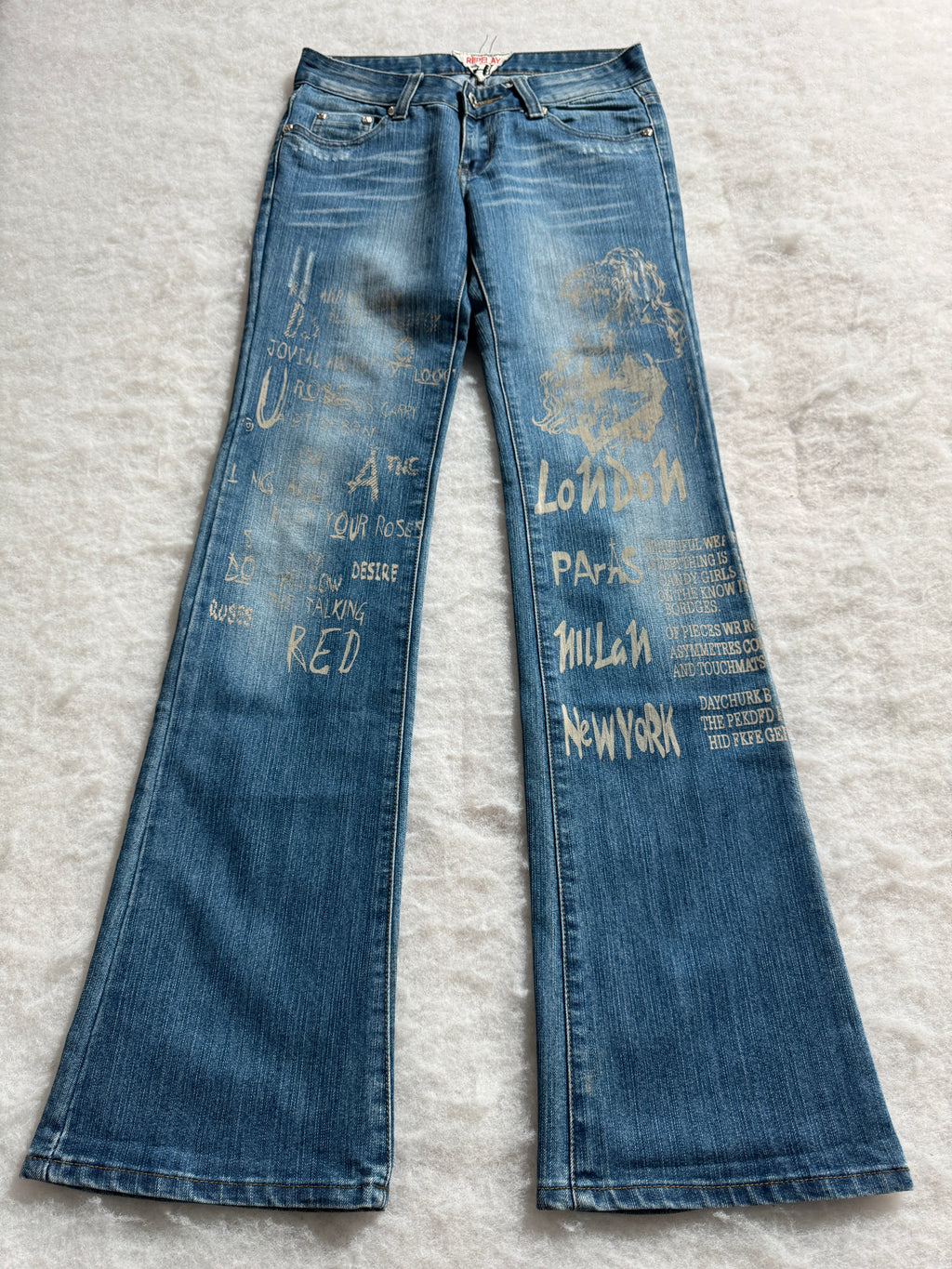 Replay Boot Cut Low Waist Jeans Blau, Foto 1 von 4