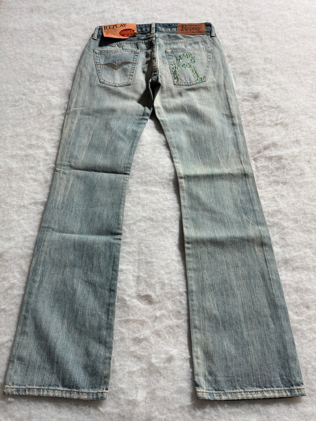 Replay Boot Cut Low Waist Jeans Blau, Foto 2 von 4
