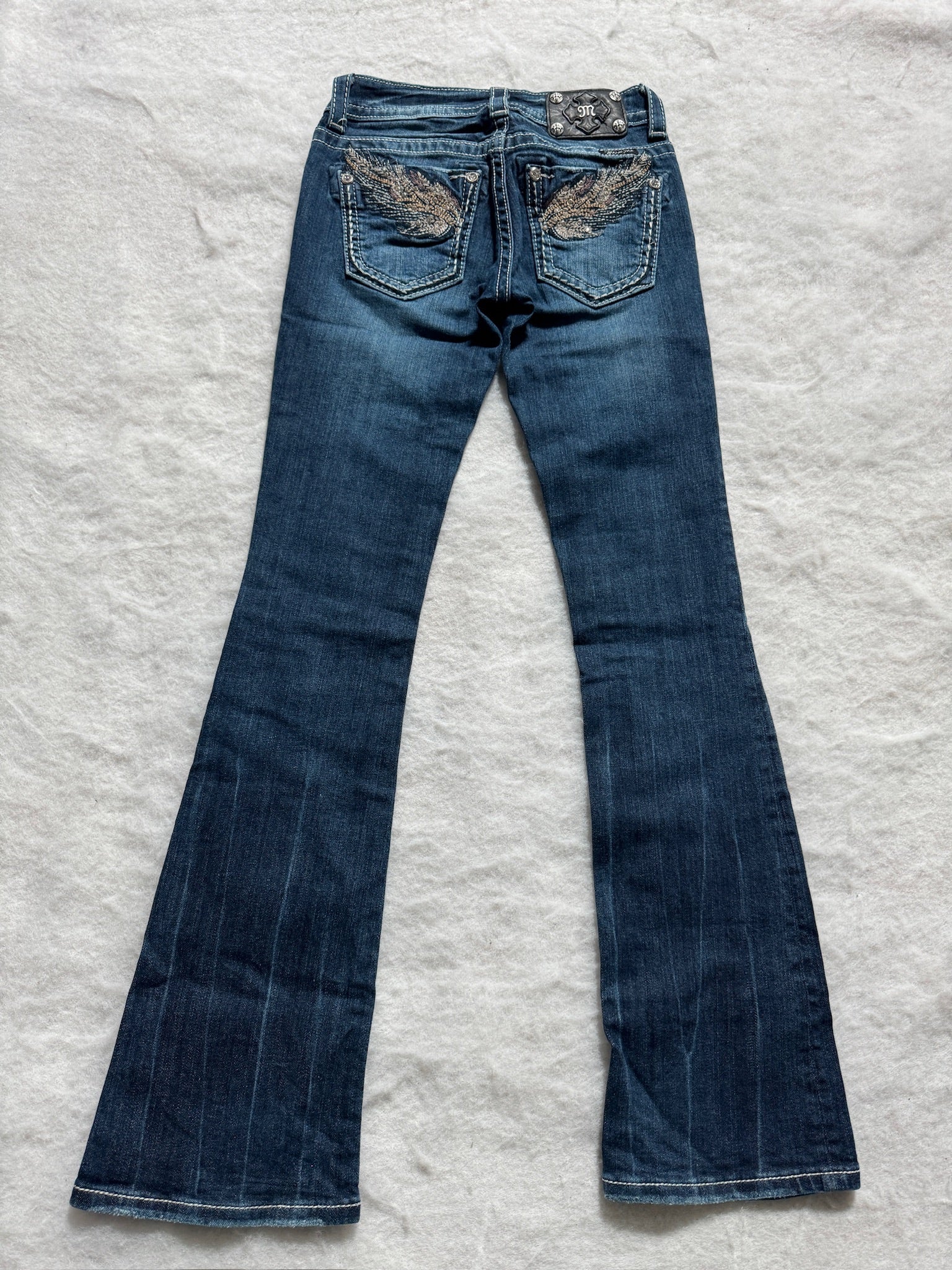 Miss Me Boot Cut Low Waist Jeans 25