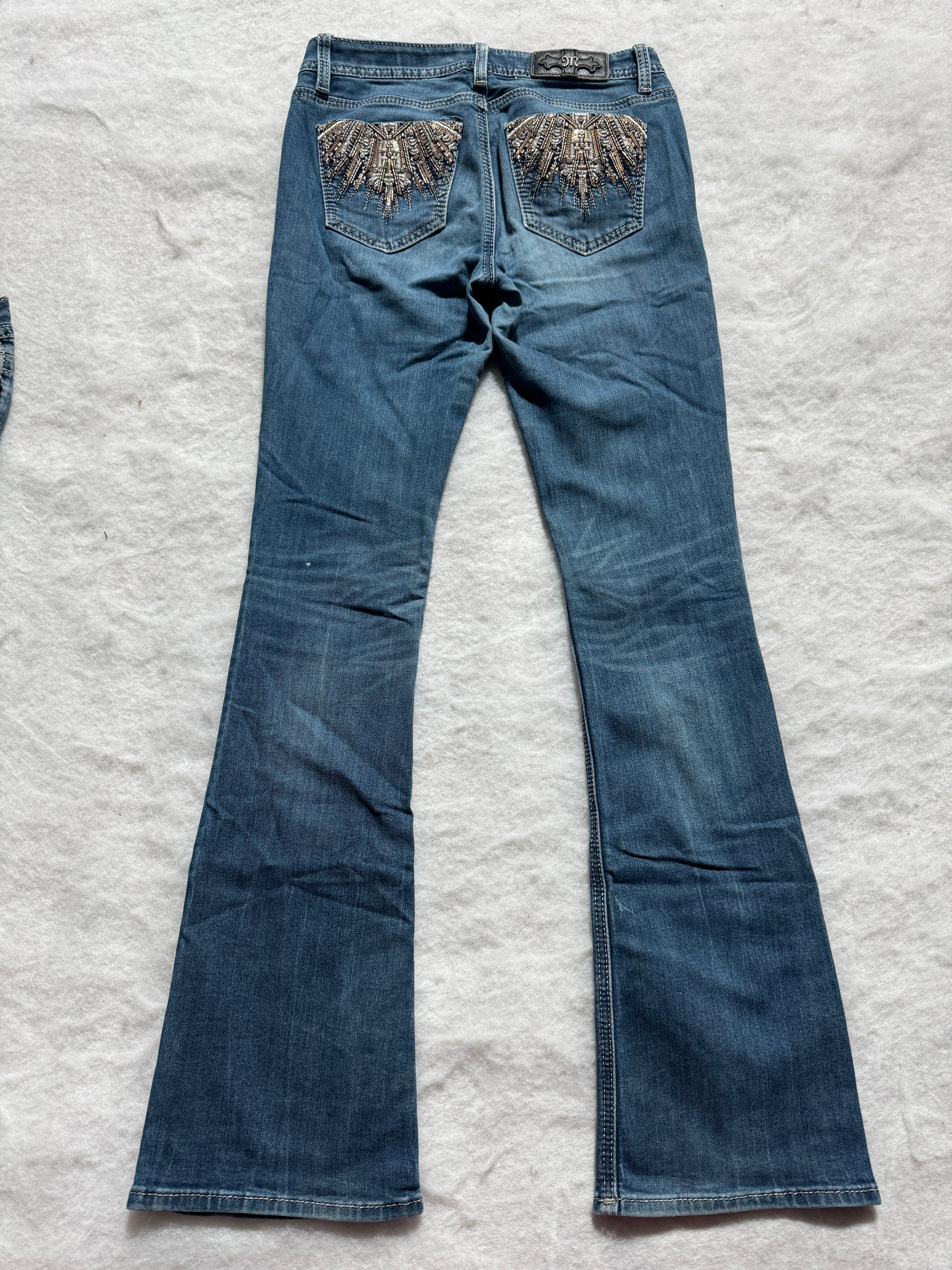 Miss Me Boot Cut Low Waist Jeans 27