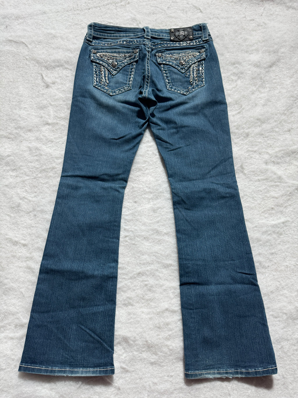 Miss Me Boot Cut Low Waist Jeans 27
