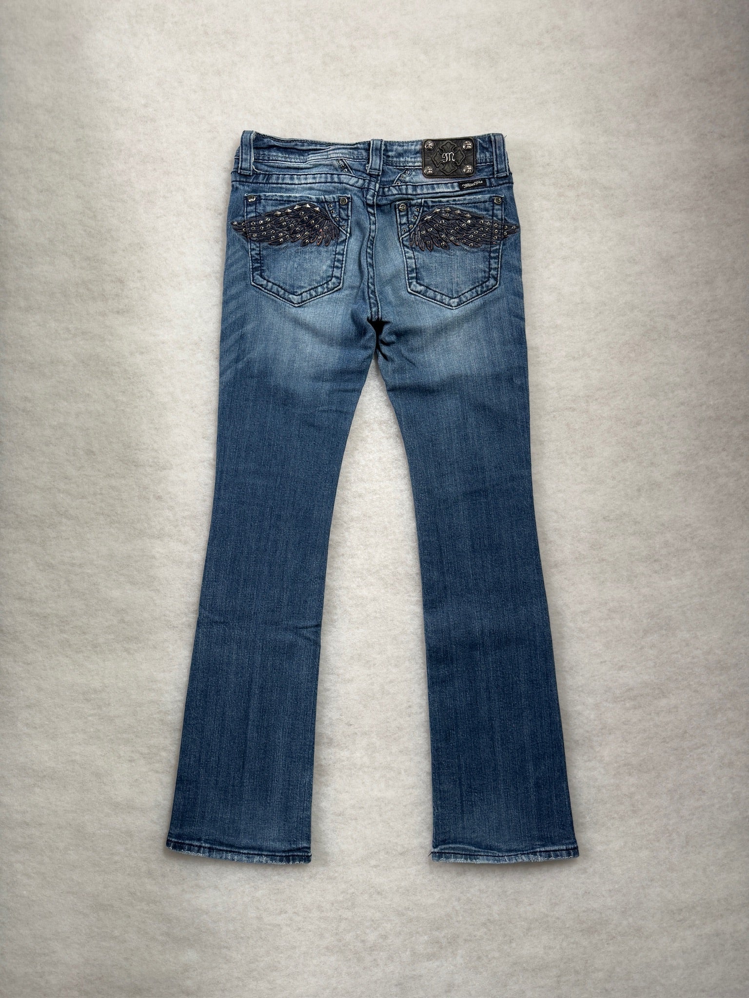 Miss Me Boot Cut Low Waist Jeans 27