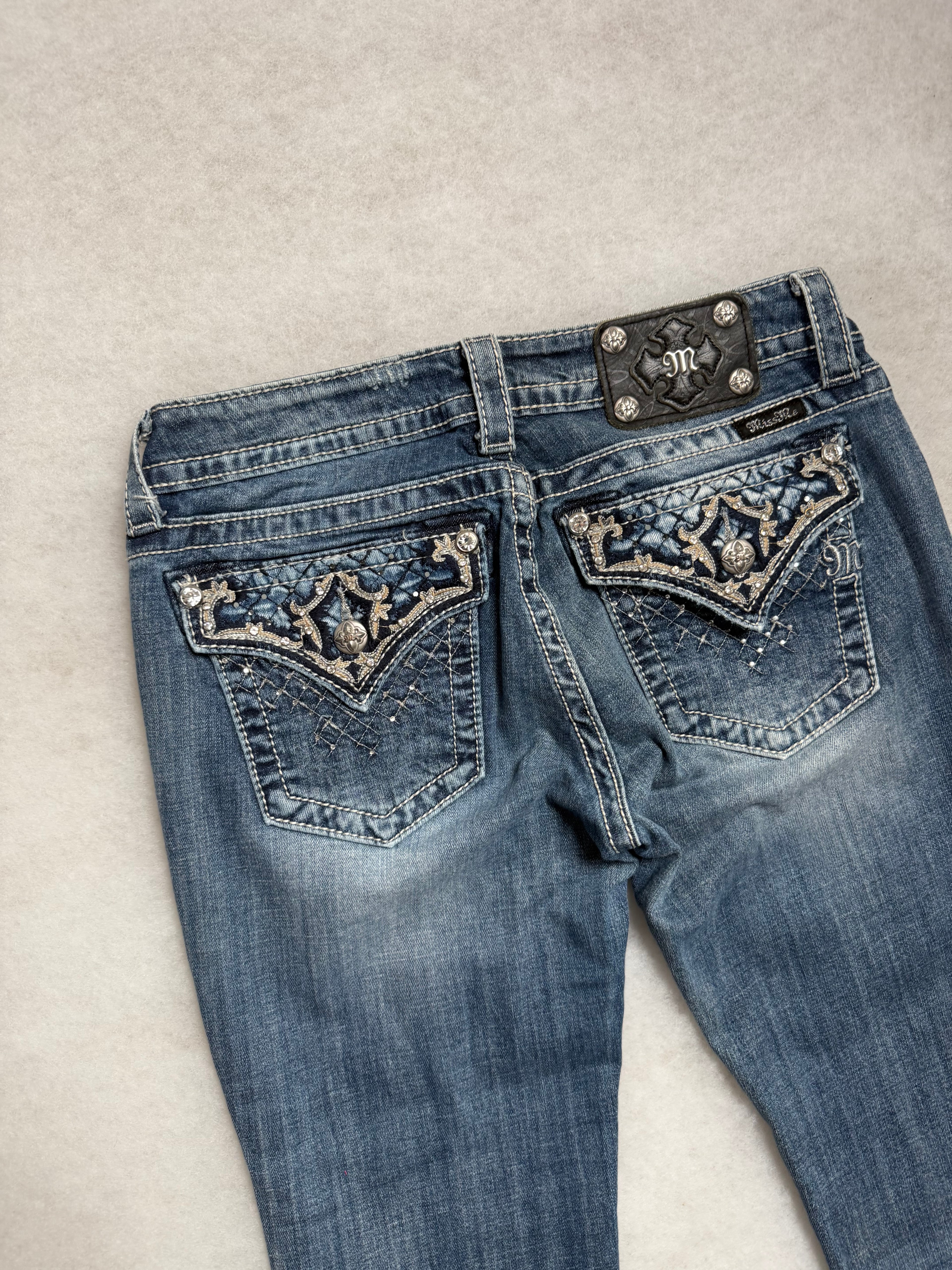 Miss Me Boot Cut Low Waist Jeans 29