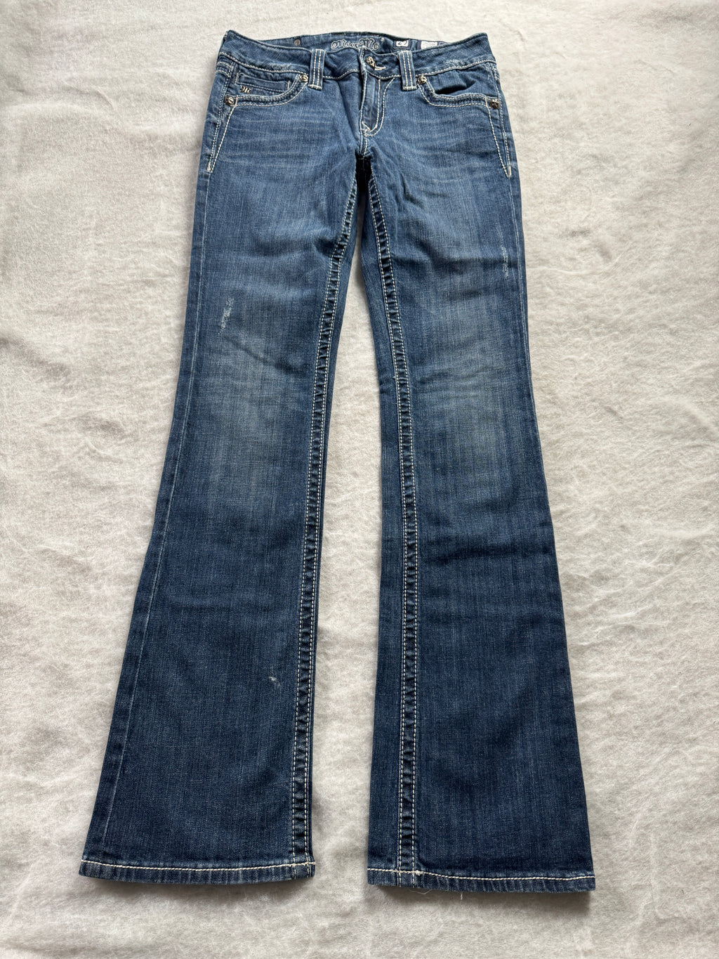 Miss Me Boot Cut Low Waist Jeans 29