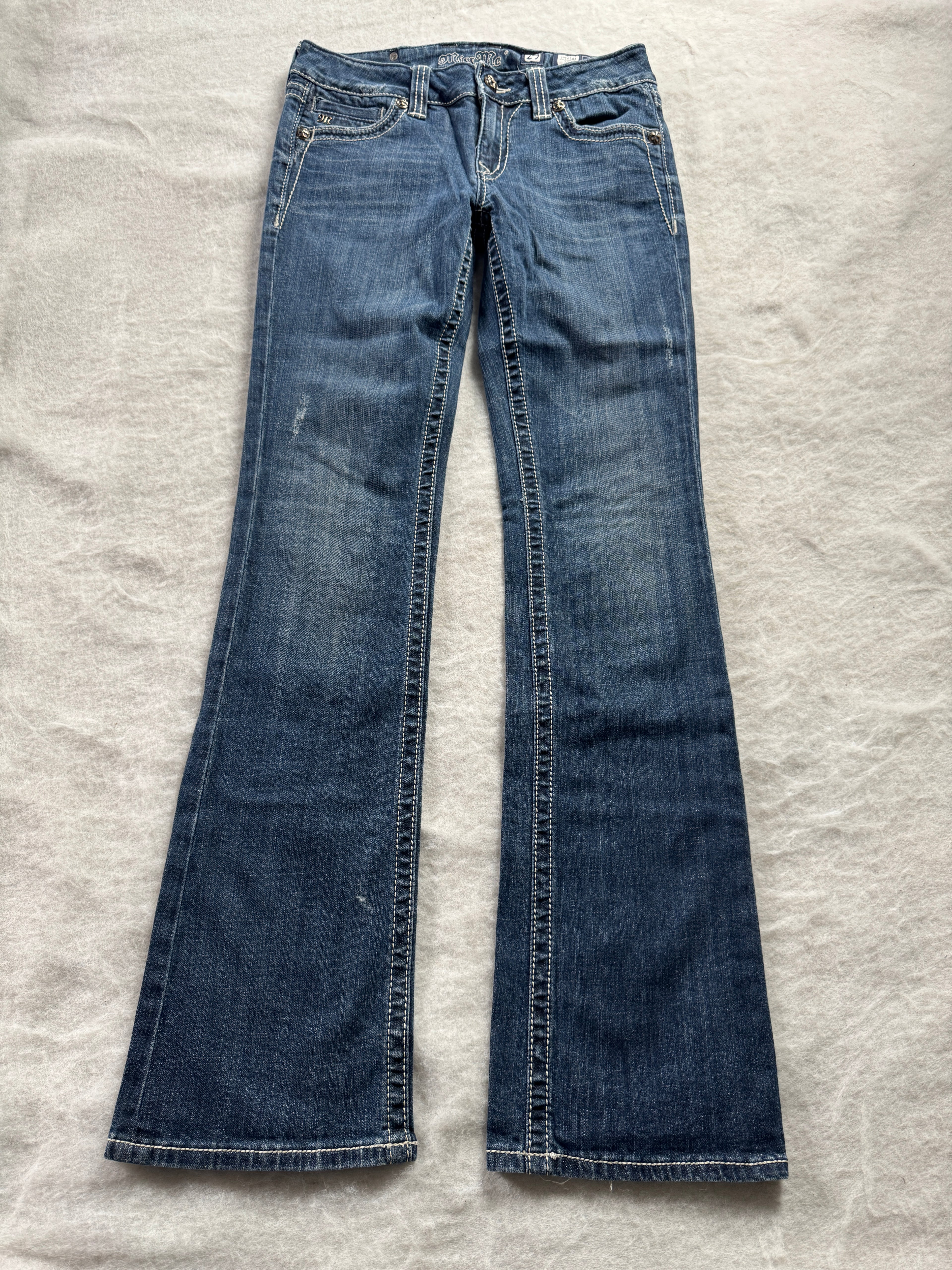 Miss Me Boot Cut Low Waist Jeans 29