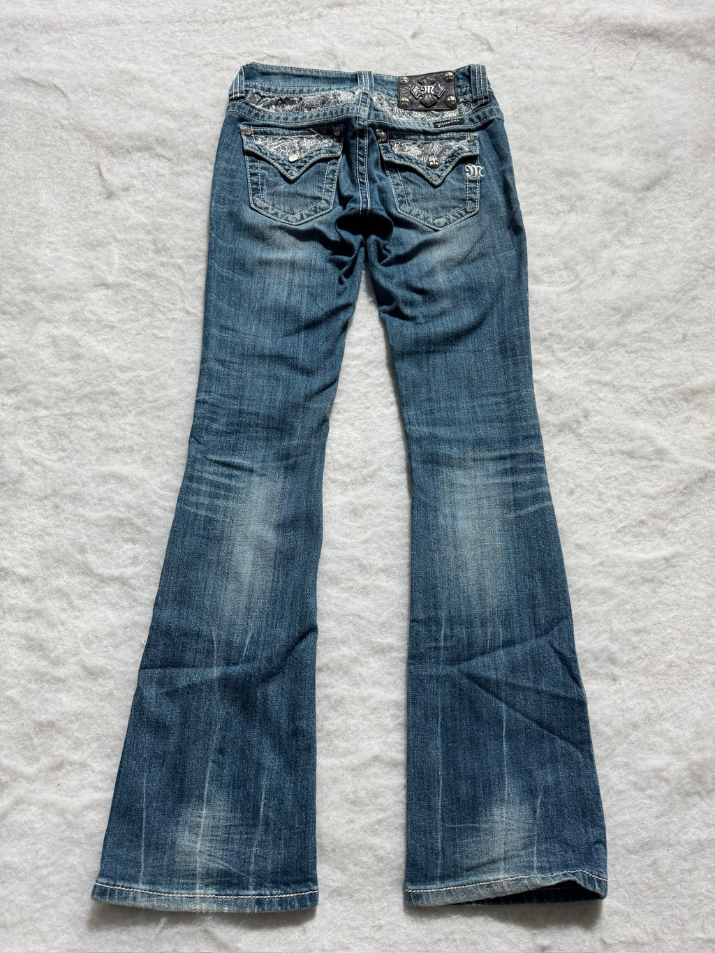 Miss Me Boot Cut Low Waist Jeans 25