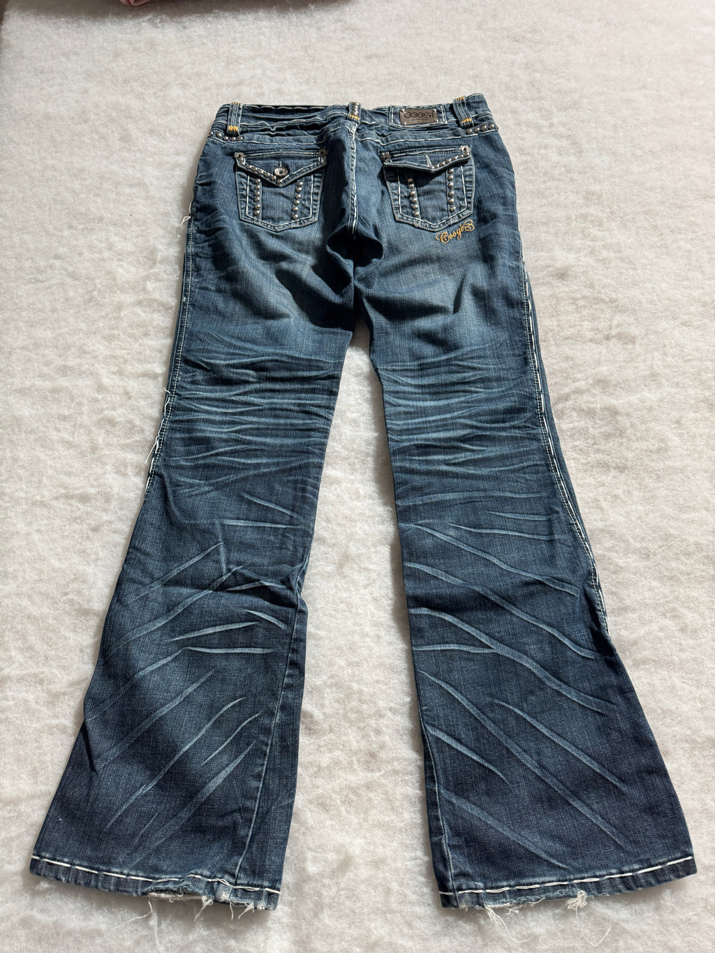 Googi Boot Cut Low Waist Jeans Blau, Foto 2 von 4