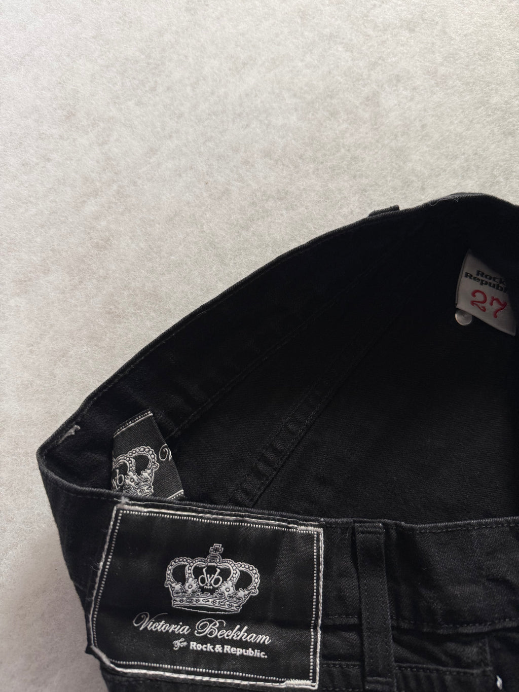 Victoria Beckham Boot Cut Low Waist Jeans 28