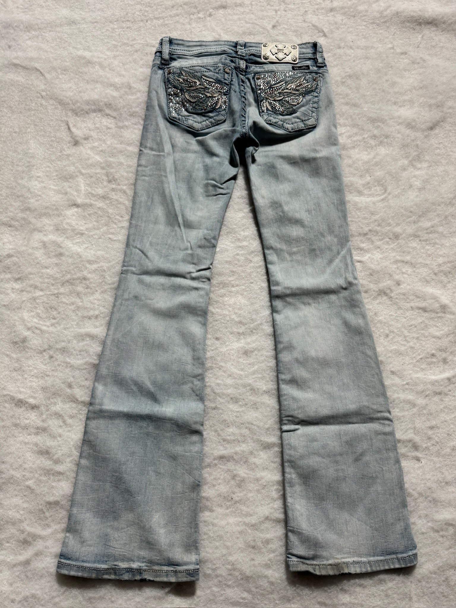 Miss Me Boot Cut Low Waist Jeans 24