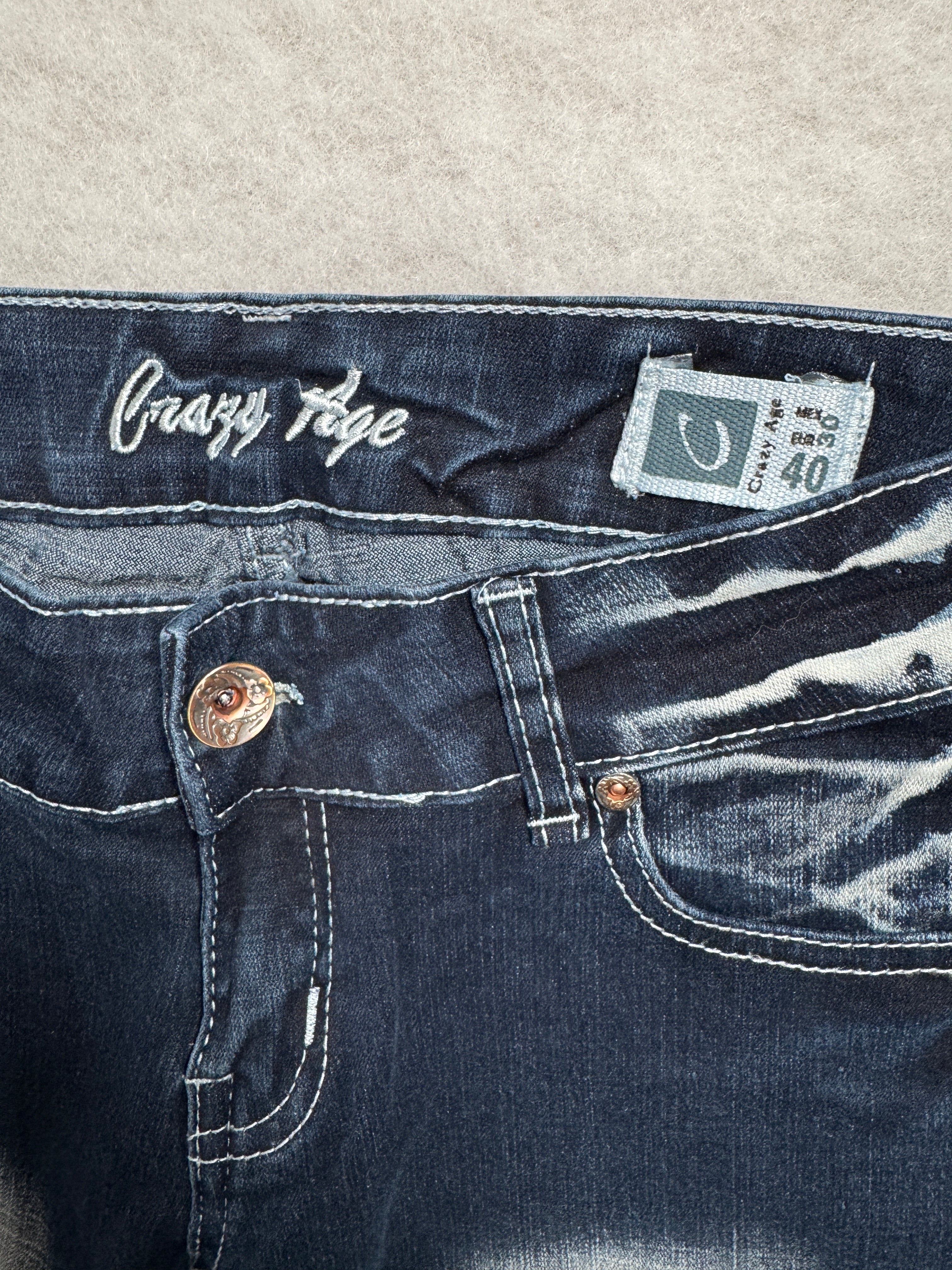 Crazy Age Boot Cut Low Waist Jeans 30