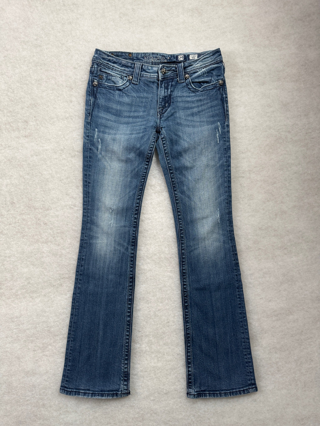 Miss Me Boot Cut Low Waist Jeans 27