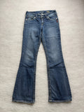 Silver Boot Cut Low Waist Jeans