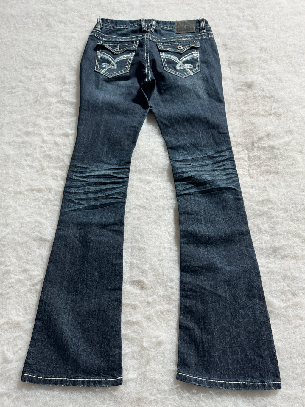 Boot Cut Low Waist Jeans Blau, Foto 2 von 4